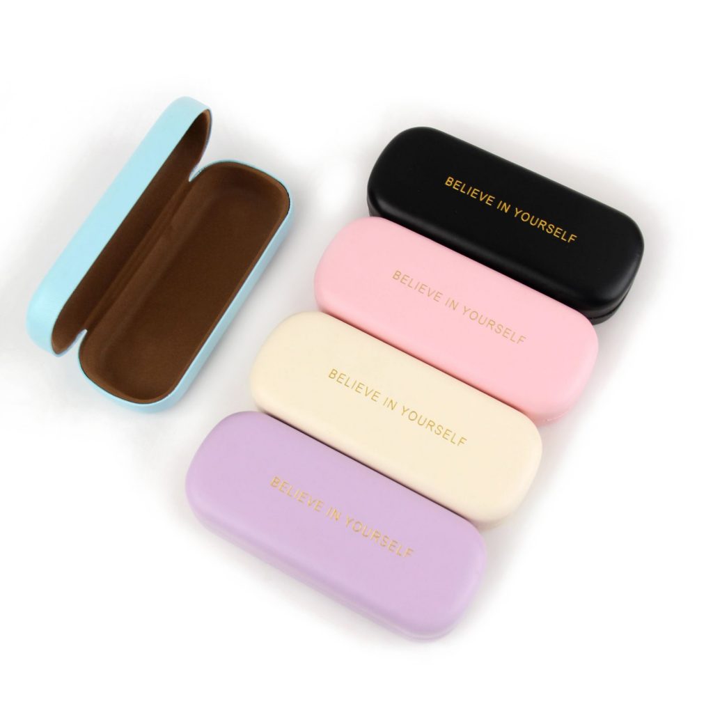 simple style PU sunglasses case